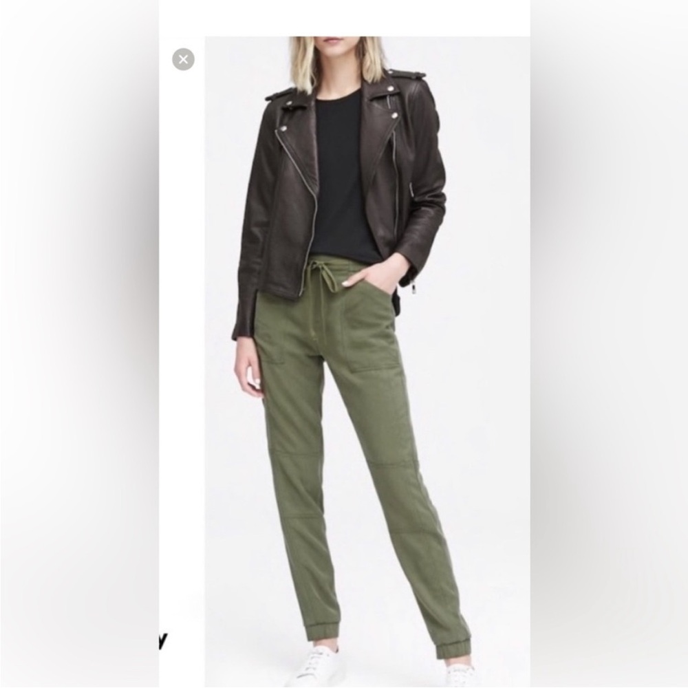 Olive green tencel  joggers